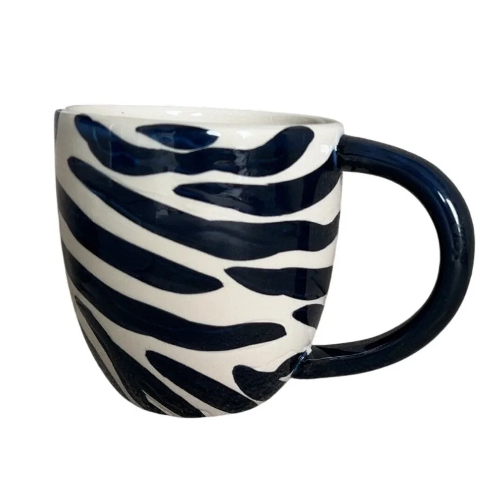 Pier 1 Imports Zebra Mug with hidden zebra in mug